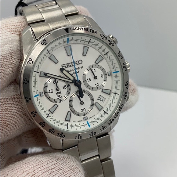Seiko | Accessories | Seiko Chronograph Date Quartz Watch Ssb25p | Poshmark